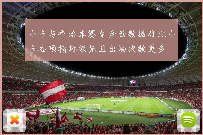 小卡与乔治本赛季全面数据对比小卡各项指标领先且出场次数更多